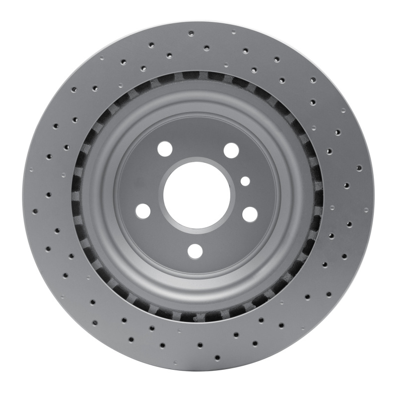 Mercedes-Benz ML350 Brake Rotor (1) - Rear - R1 Concepts - Drilled GeoSPEC Coated - `12-`15